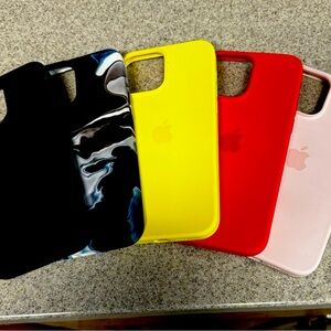 QTY 5 - authentic Apple iPhone 14 ProMax Silicone Cases with MagSafe